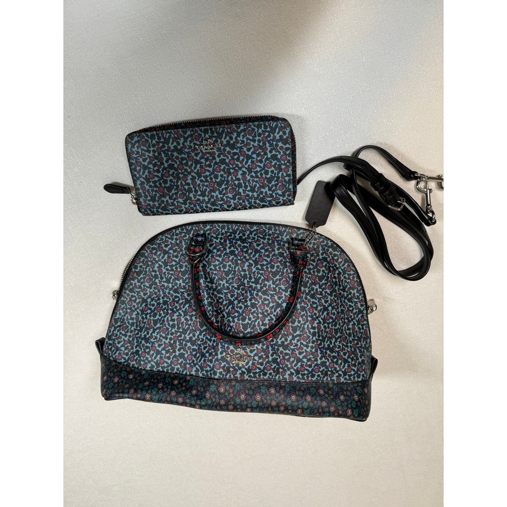 Coach Sierra Satchel & Wallet Floral Print Set F59447